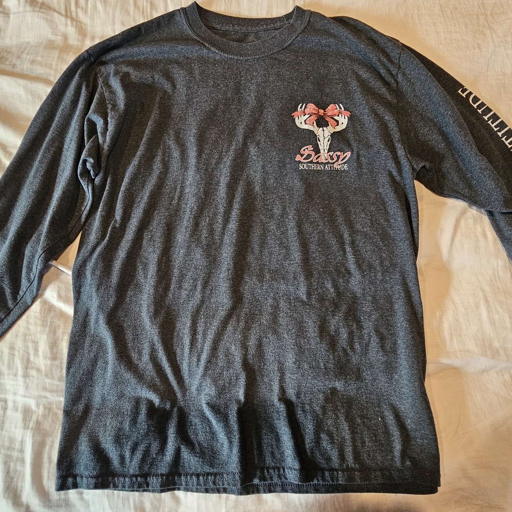 Sassy Southern Attitude Women's Long Sleeve Tee - Black